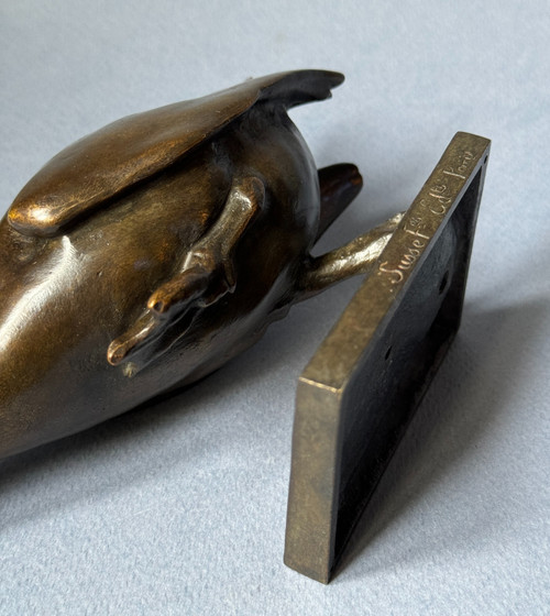 Bronze ArtDeco ''The Goose Step'' Édouard-Marcel SANDOZ (Susse Frères)