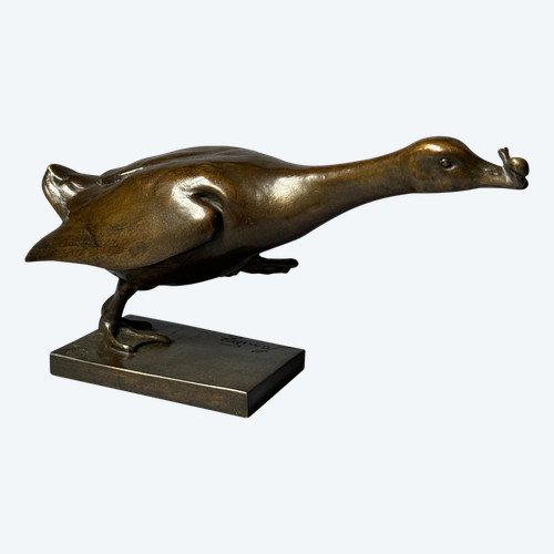 Bronze ArtDeco ''The Goose Step'' Édouard-Marcel SANDOZ (Susse Frères)