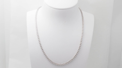 Collier rivière en or blanc et diamants