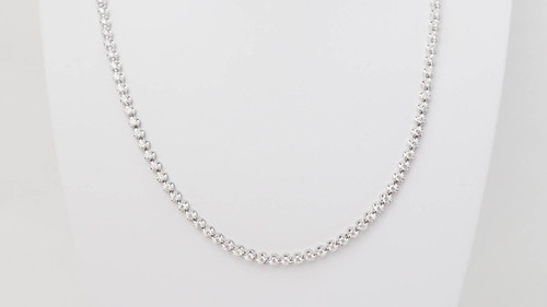 Collier rivière en or blanc et diamants