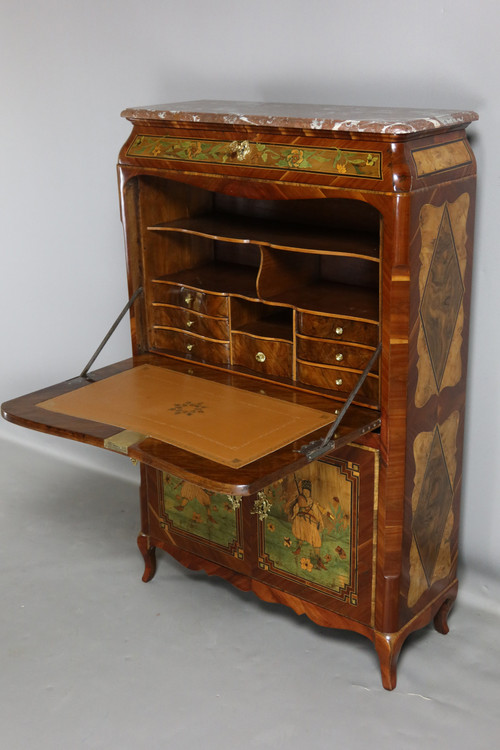 18th century marquetry secretary