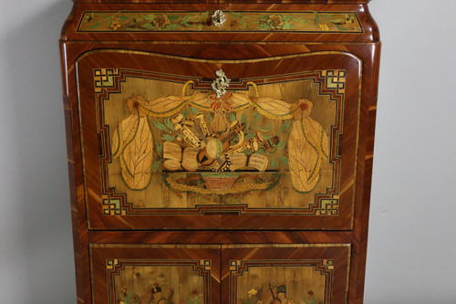 18th century marquetry secretary