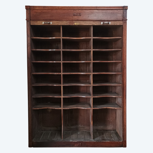 Large professional furniture curtain file cabinet oak display