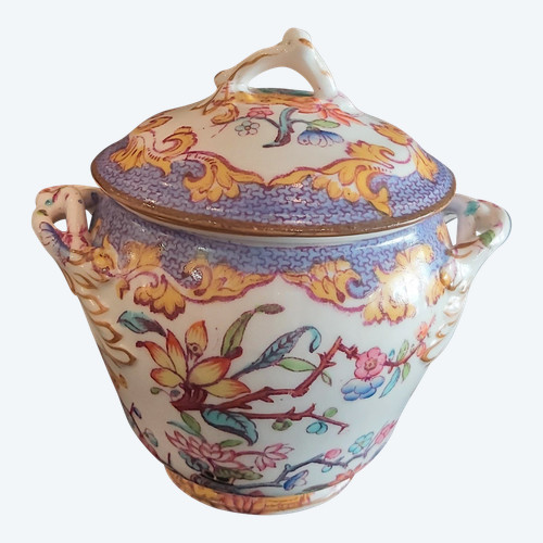 Confiturier ou sucrier de porcelaine Minton 