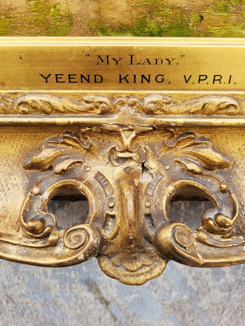  My Lady, Yeend King, Oil On Framed Canvas, 19th Century