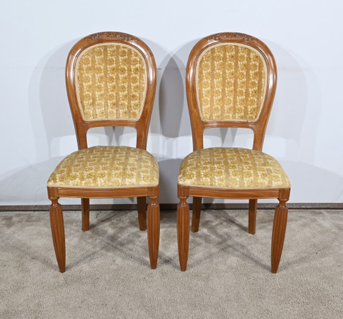 Pair of Blond Mahogany Chairs, Art Deco – 1940