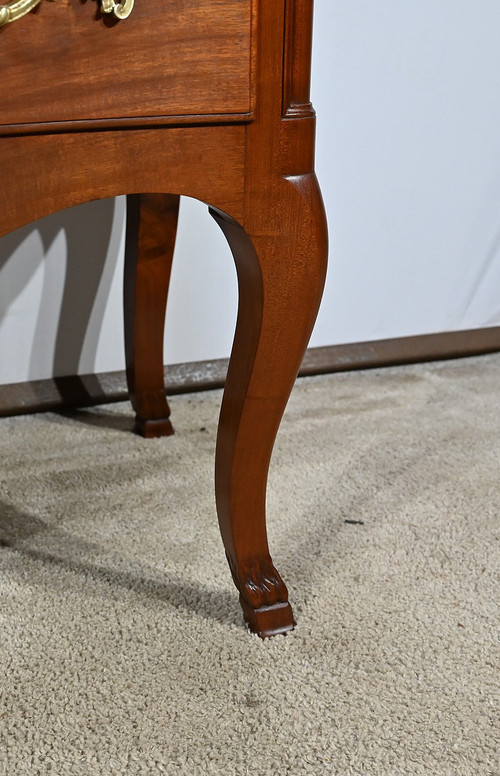 Sauteuse Commode in Solid Mahogany, Louis XV style – Late 19th century