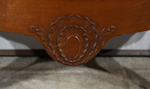 Sauteuse Commode in Solid Mahogany, Louis XV style – Late 19th century