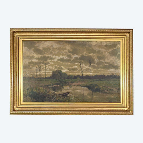 Oil on Canvas, signed Cheret – Mid-19th century