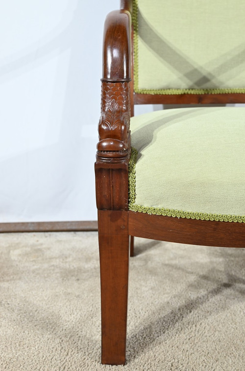 Cuban Mahogany Armchair, Empire Period – Early 19th Century