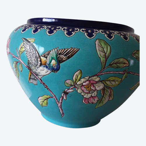 Édouard Gilles enamel planter