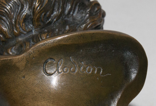 Bronze Child Bust Signed Clodion Early 19th Century