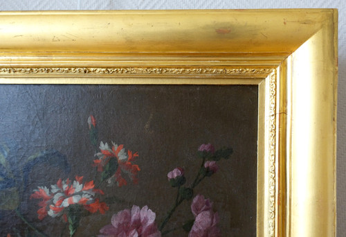 French school of the 19th century: painting of flowers circa 1800 - 80.2cm x 67.7cm