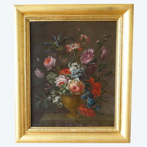 French school of the 19th century: painting of flowers circa 1800 - 80.2cm x 67.7cm