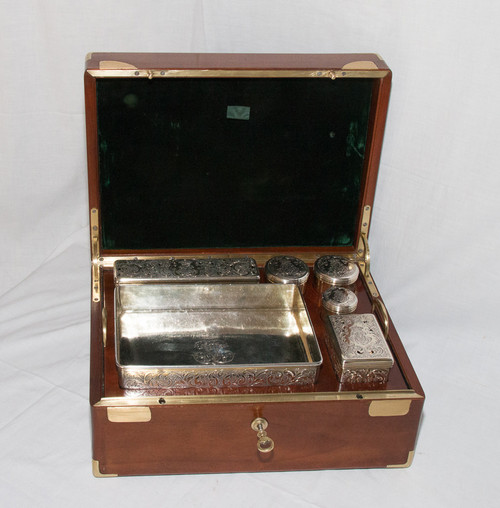 Louis Ainé Aucoc Travel Necessary Box Mid-19th Century