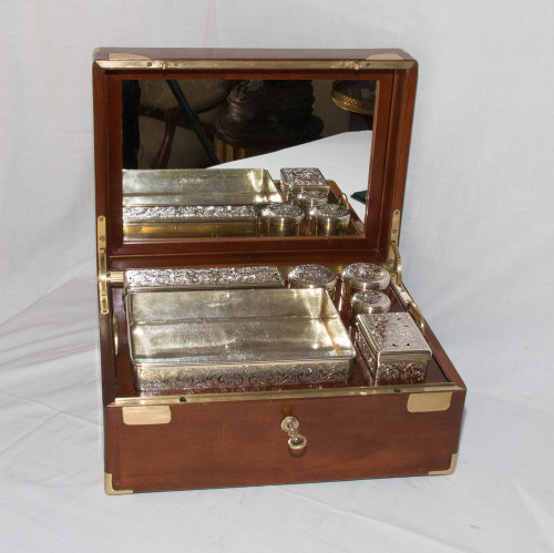 Louis Ainé Aucoc Travel Necessary Box Mid-19th Century