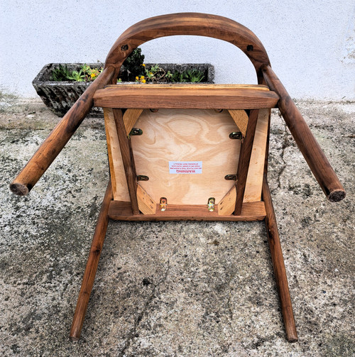 Scandinavian teak office armchair