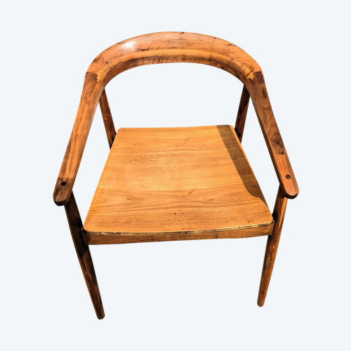 Scandinavian teak office armchair