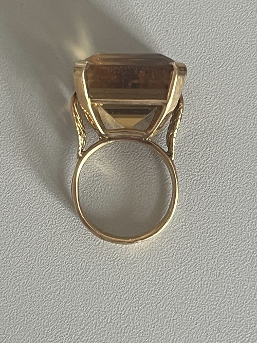 5359- Ring Goldfaden Gelbgold Citrin 40 Kt