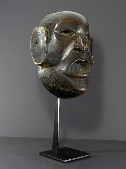 Nepal, Monpa ethnic group, First half of 20th century, Anthropomorphic hardwood mask.