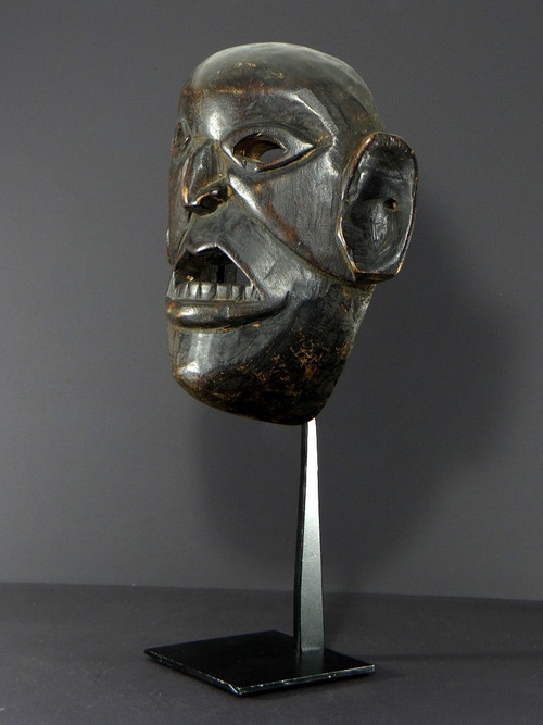 Nepal, Monpa ethnic group, First half of 20th century, Anthropomorphic hardwood mask.