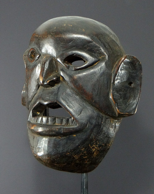 Nepal, Monpa ethnic group, First half of 20th century, Anthropomorphic hardwood mask.