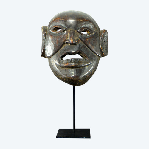 Nepal, Monpa ethnic group, First half of 20th century, Anthropomorphic hardwood mask.