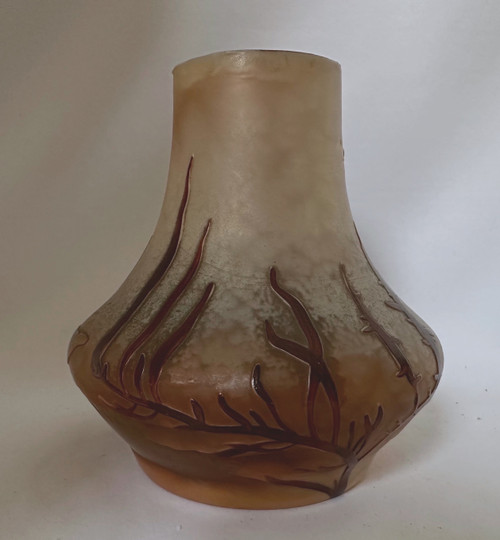 Vase in Legras glass paste