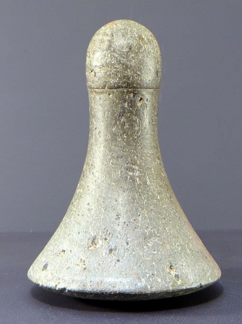 Archipel De La Société, Tahiti Island, Early 20th Century, Grey Basalt Pestle.