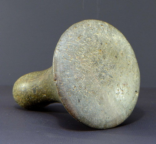 Archipel De La Société, Tahiti Island, Early 20th Century, Grey Basalt Pestle.