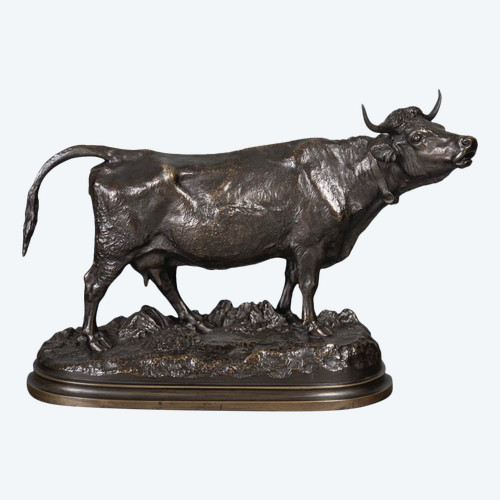 Sculpture - Vache , Isidore Bonheur (1827-1901) - Bronze