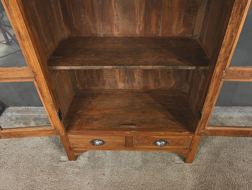 Solid teak window cabinet, India - Early 20th century