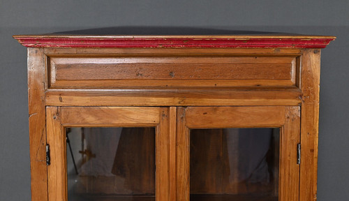 Solid teak window cabinet, India - Early 20th century