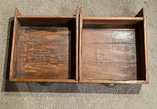 Solid teak window cabinet, India - Early 20th century