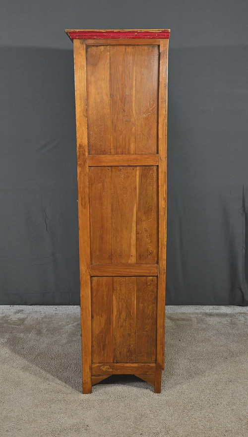 Solid teak window cabinet, India - Early 20th century