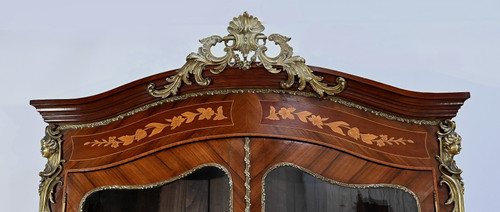 Double bookcase, Louis XV style - Late 19th century