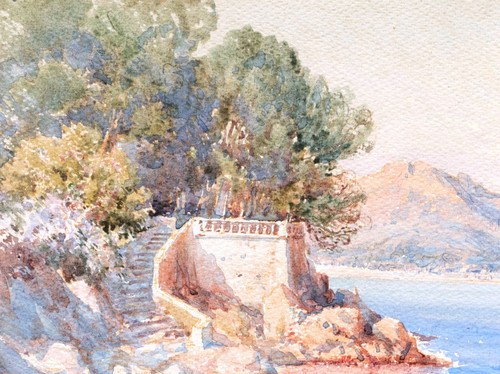 Émile Charles APPAY, Seaside at Saint-Jean-Cap-Ferrat