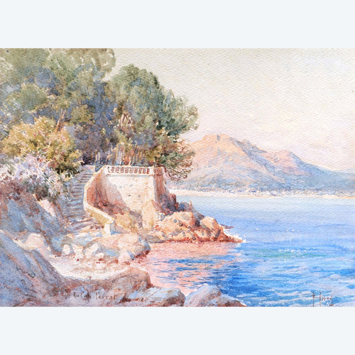 Émile Charles APPAY, Seaside at Saint-Jean-Cap-Ferrat