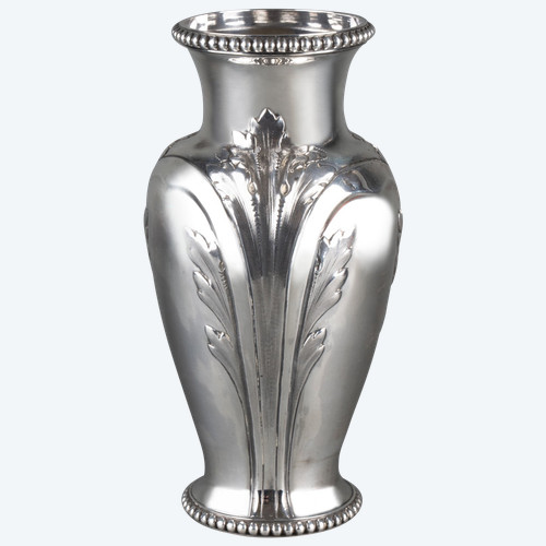 Solid Silver Vase, Homage to Yvon Milhe-Poutingon, 1965