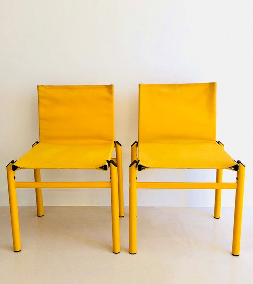 Mastro" chairs by Afra and Tobia Scarpa for Molteni, Italy 1980s