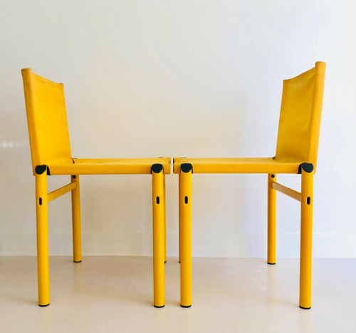 Mastro" chairs by Afra and Tobia Scarpa for Molteni, Italy 1980s