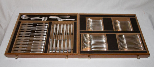 Puiforcat - Mazarin household set in solid silver 183 pieces