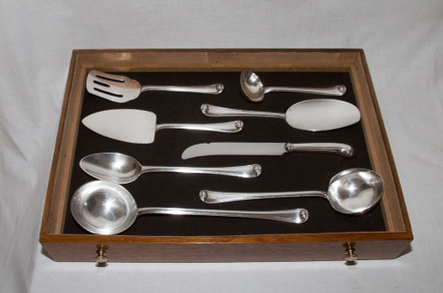 Puiforcat - Mazarin household set in solid silver 183 pieces