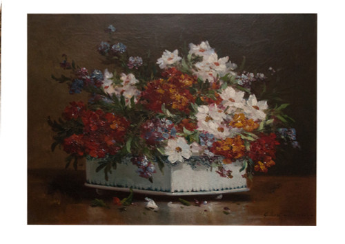 Still Life Bouquet De Fleurs Gilbert Charles Martin 1839-1905