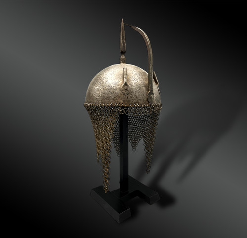 CASQUE ORIENTAL appelé kulah khud - Empire ottoman, Qâdjâr, Iran - XIXème siècle 