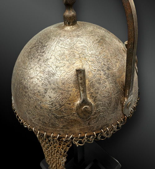 CASQUE ORIENTAL appelé kulah khud - Empire ottoman, Qâdjâr, Iran - XIXème siècle 