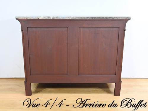 Mahogany burl sideboard, Restoration period - Early 19th century