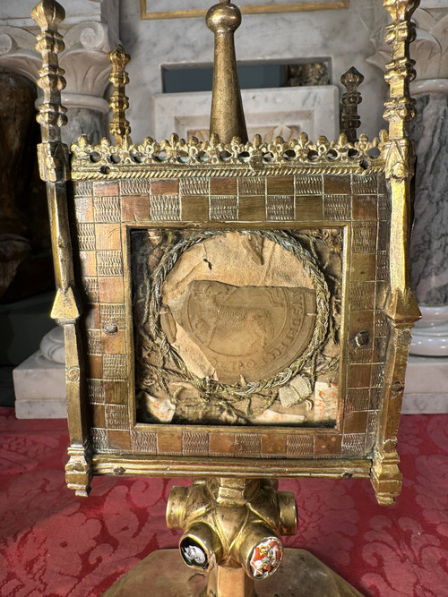 Copper Monstrance Reliquary - Late 15th - Early 16th century