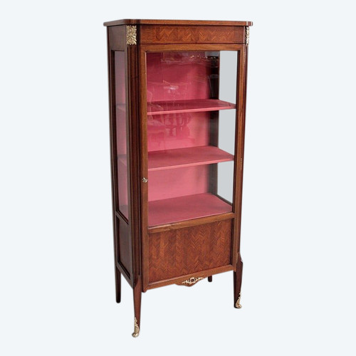 Louis XVI style mahogany display case 20th century