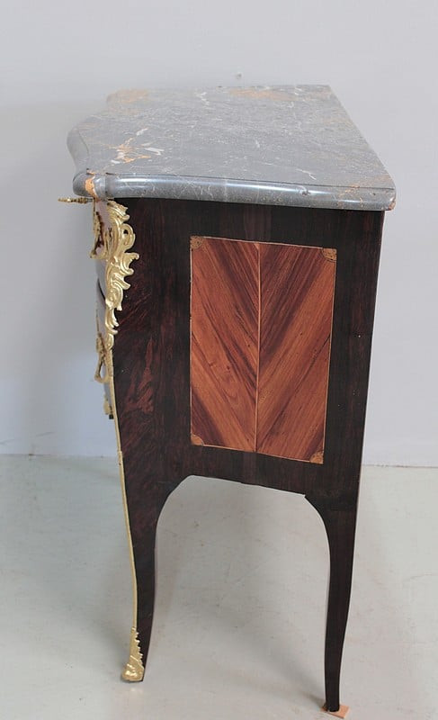 Louis XV period chest of drawers, stamped ELLAUME 18th century